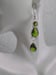 Image of TRIPLE PERIDOT GEMSTONE EARRINGS