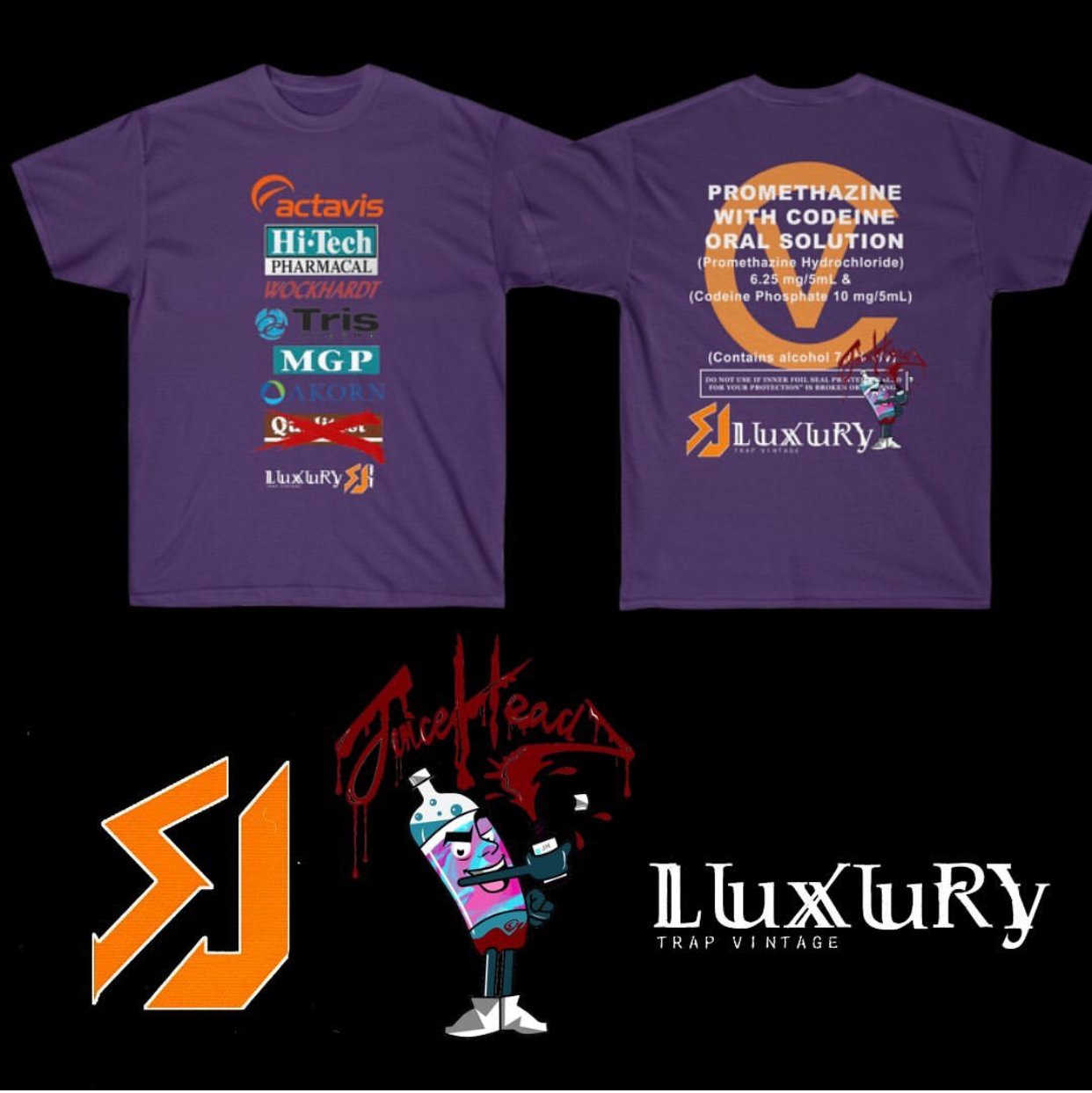 Image of DRANK SERIES TEE (PURPLE) PRE ORDER