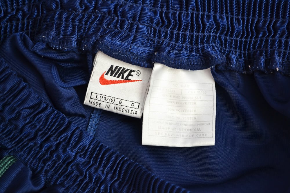 Image of Vintage 1990's Nike Air Uptempo Basketball Dazzle Shorts Sz.L (Women's)