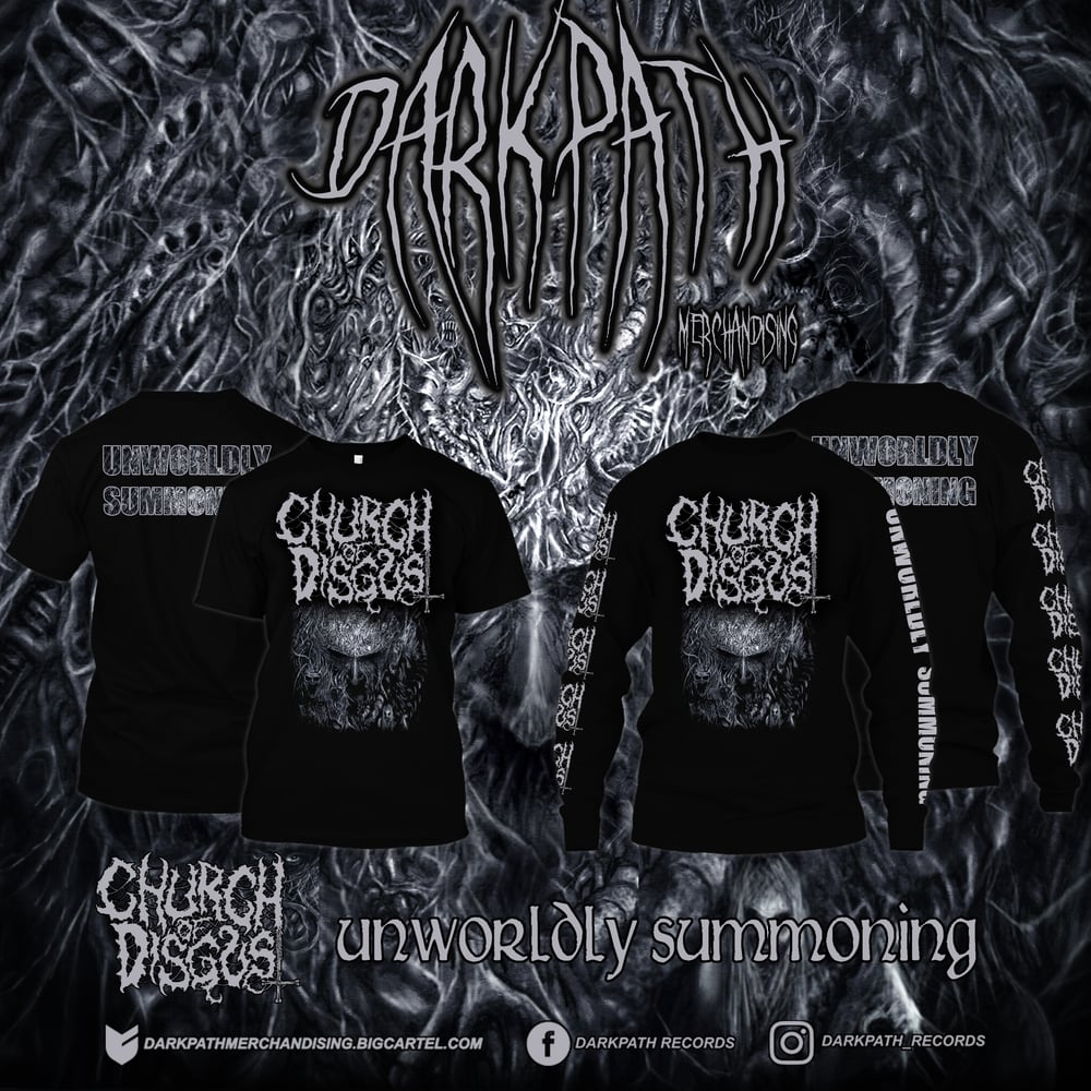Image of CHURCH OF DISGUST - 2 Designs Merch