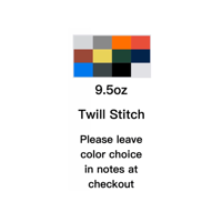 Image 3 of KOS 9.5oz Double Twill Stitch Customers Choice