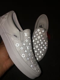 Reflective LV Slip-On Vans 