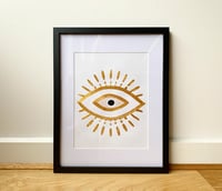 Golden Evil Eye Mati 