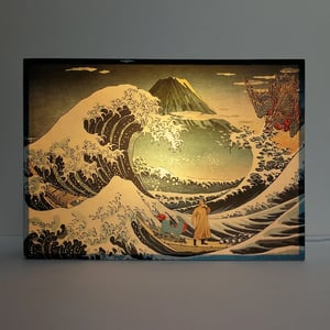 Image of Lámpara "La gran ola de Kanagawa"