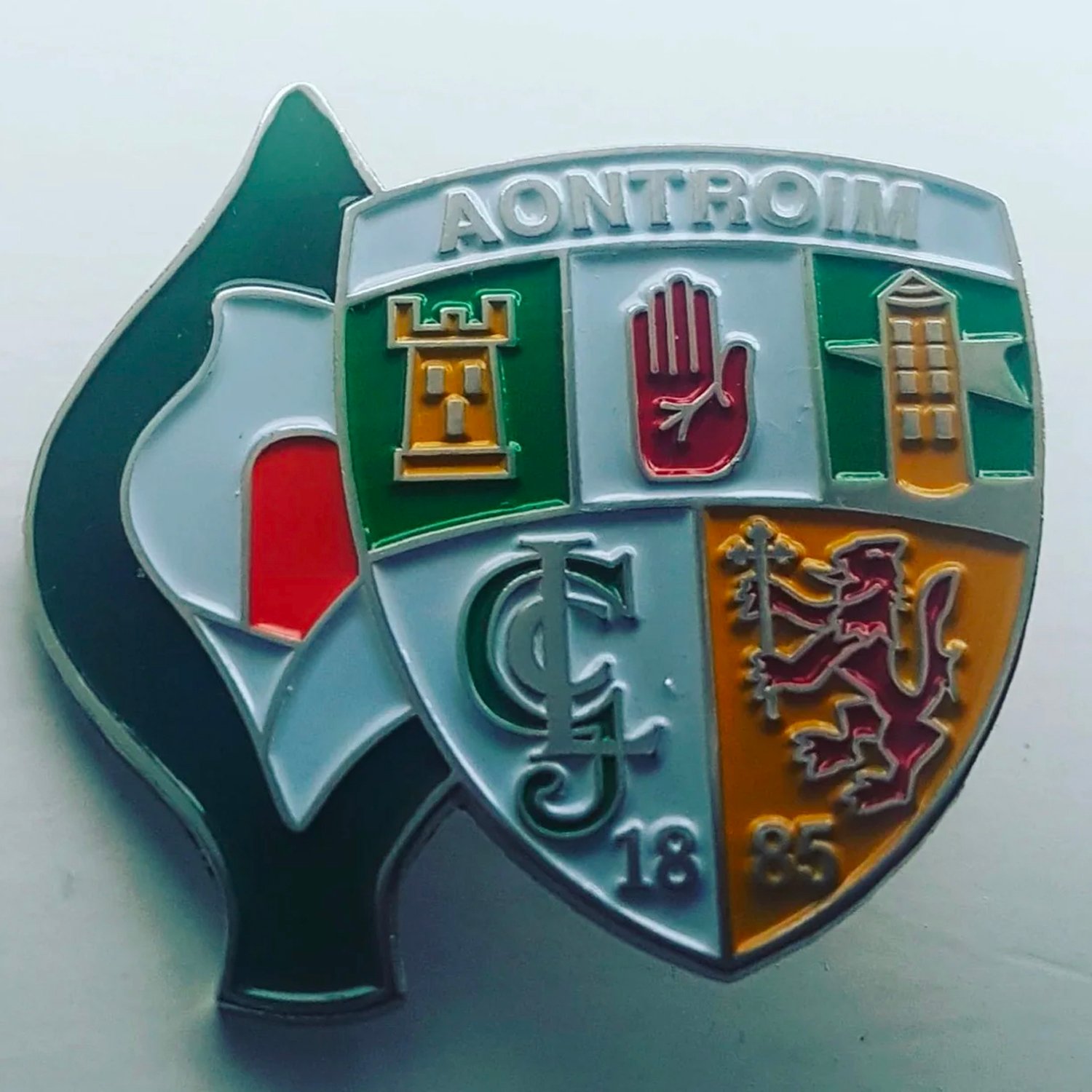 Fenians Against Fascism Badge enamel pin badge Irish Republican Antifa 