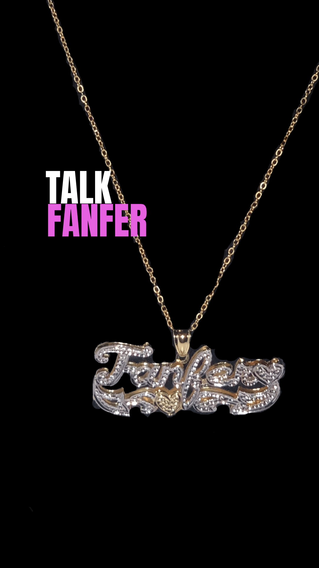 Image of OL’ Skool Nameplate Necklace-KIDS