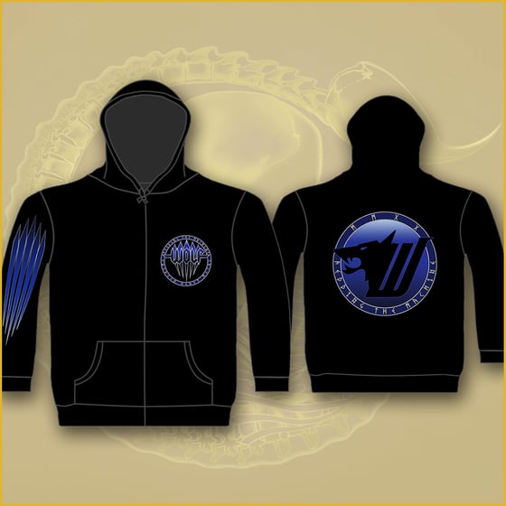 Image of Zip Hood - Blue WOLF