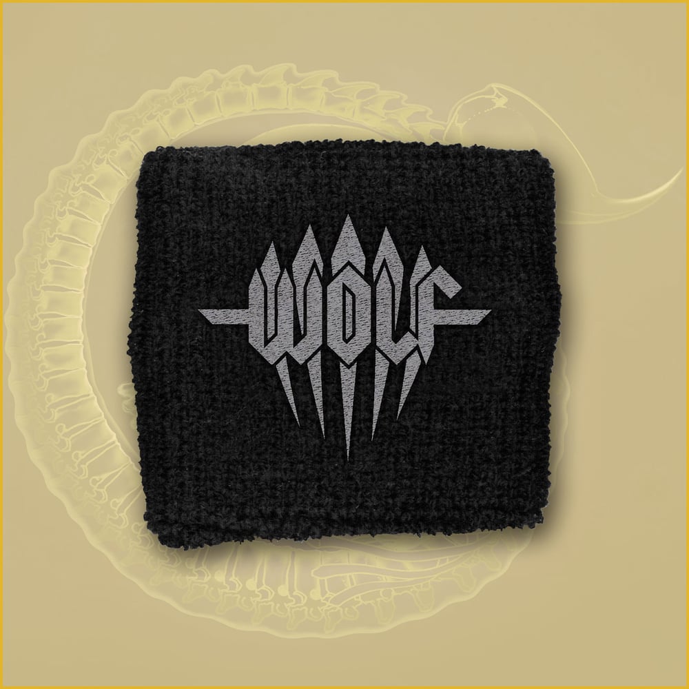 Image of Wristband - Grey embroidered logo.
