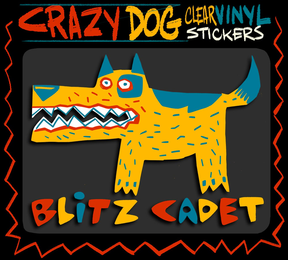 Image of Crazy Dog  Stickers