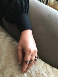 Image 5 of RAW DIAMONDS open front ring