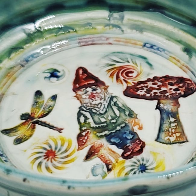 Woodland  Gnome Porcelain Dish