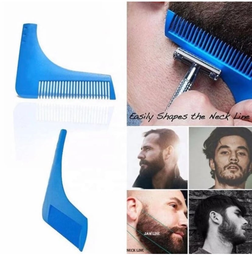 Image of Beard Shaping Tool - Template Tool For Men Kit - Shaper Outliner Trimmer Guide - Mens Styling