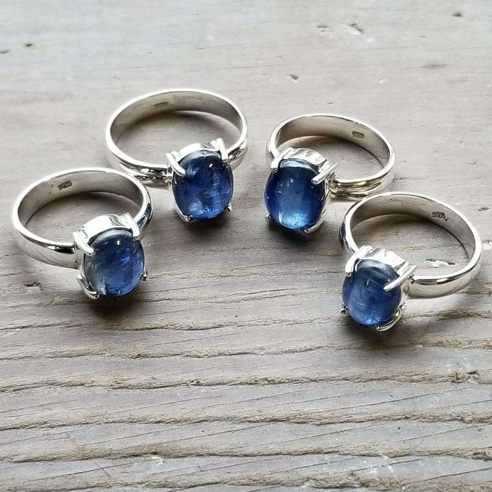 Image of Captivate - Blue Kyanite Ring in Sterling Silver