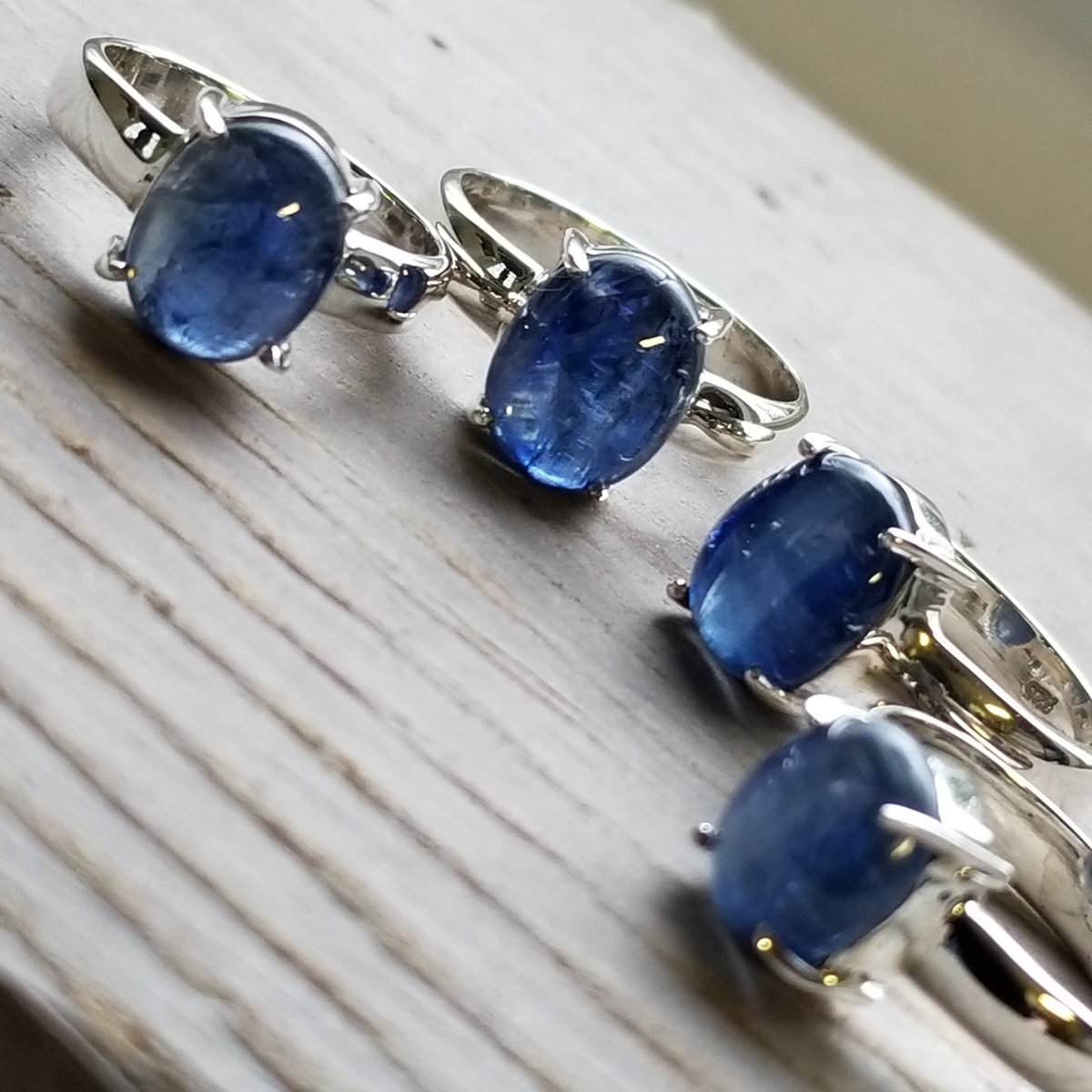 Image of Captivate - Blue Kyanite Ring in Sterling Silver