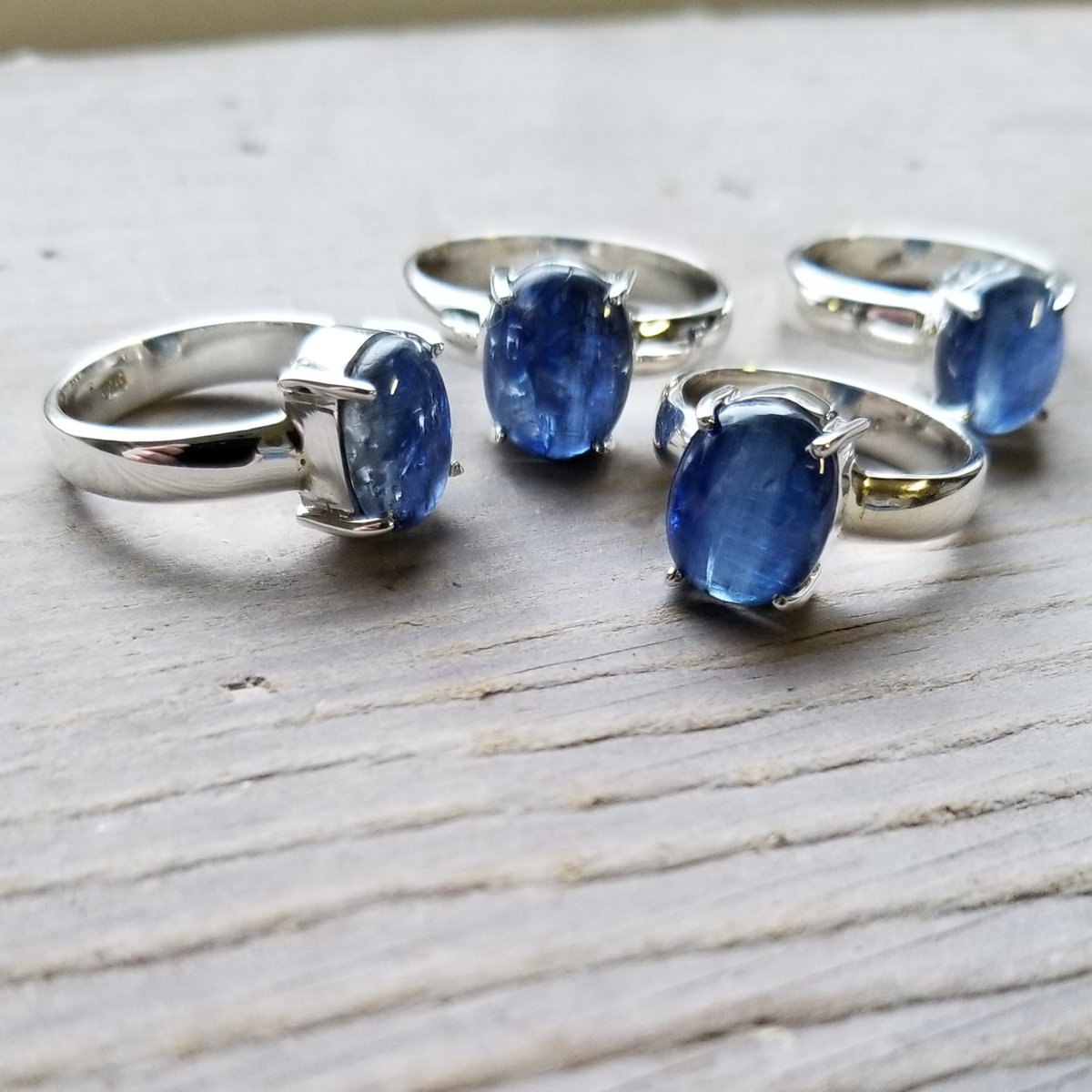 Image of Captivate - Blue Kyanite Ring in Sterling Silver