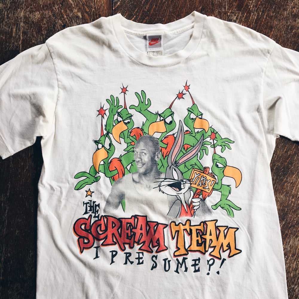 Image of Original 1993 Nike Air Jordan Warner Bros “Scream Team” Tee.