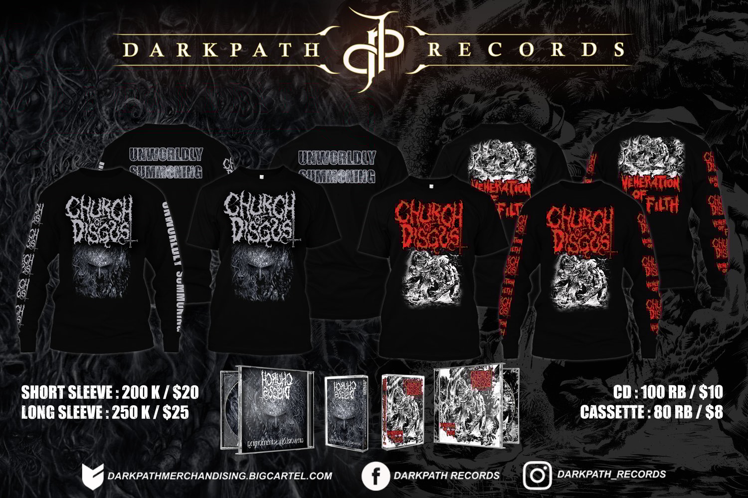 Image of CHURCH OF DISGUST - 2 Albums CD & Tape