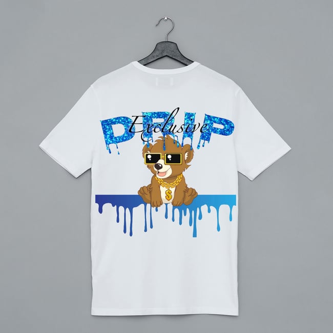 Teddy Bear Graphic Drip Shirt