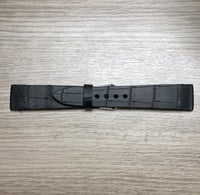 Image 4 of Black “rubberized” Alligator waterproof watchstrap