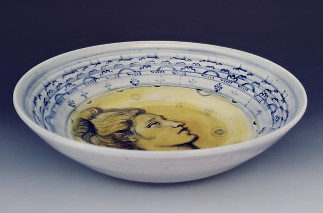 Wisteria Portrait Porcelain Bowl