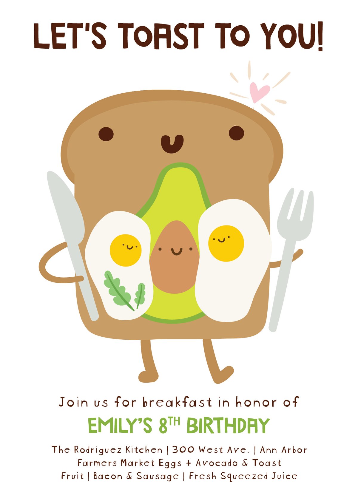 Avocado/Toast Brunch Party