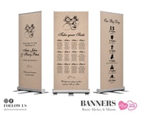 Rustic Mickey & Minnie Banners