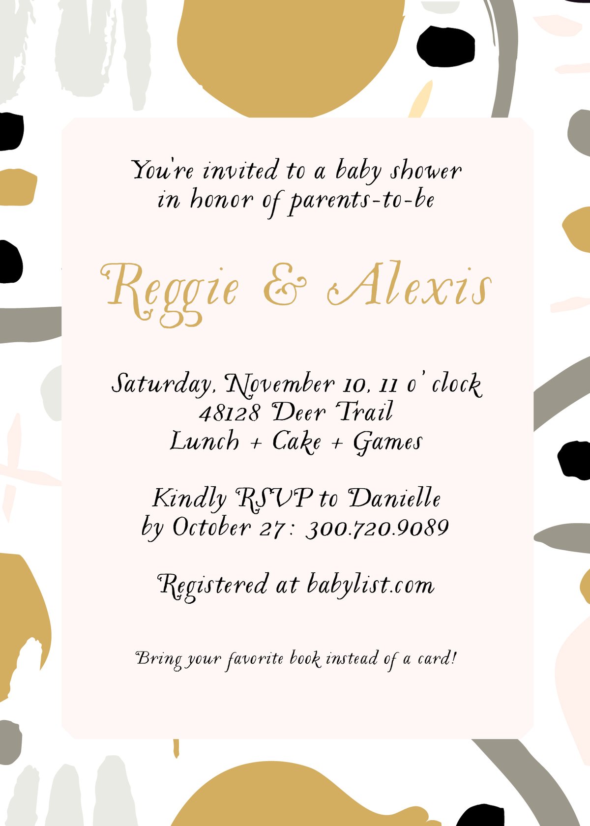 Abstract Art Baby Shower