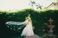 Image 1 of Custom Floral Wedding Veil 