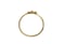 Image of Square gold ring. 18k. Grey goat