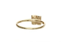 Image 2 of Square gold ring. 18k. Grey goat