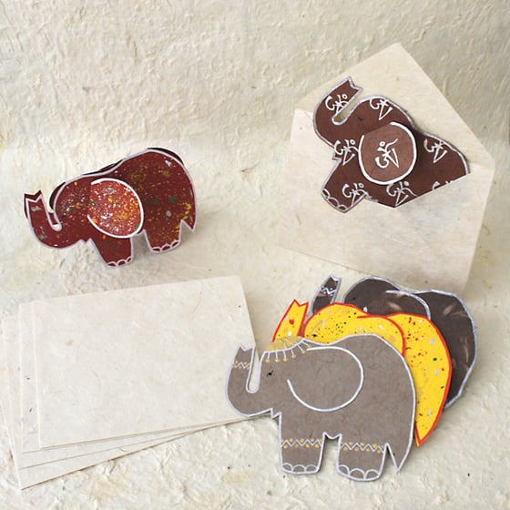 Image of Elephant greeting cards