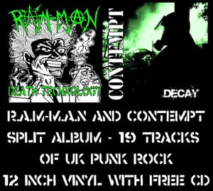 Image of 'DECAY' 12" VINYL & FREE CD (SPLIT WITH R.A.M-M.A.N)