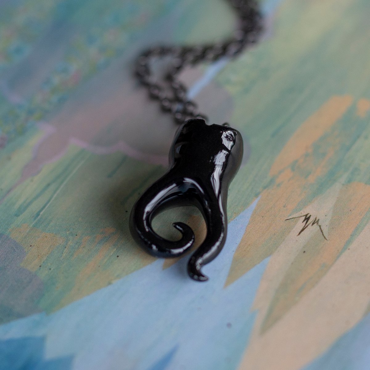 PRE-ORDER: "The Whimsical Collection" Curled 2-Root Molar in Glossy Black