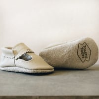 Image 1 of T-BAR MOCCASINS- CLAY