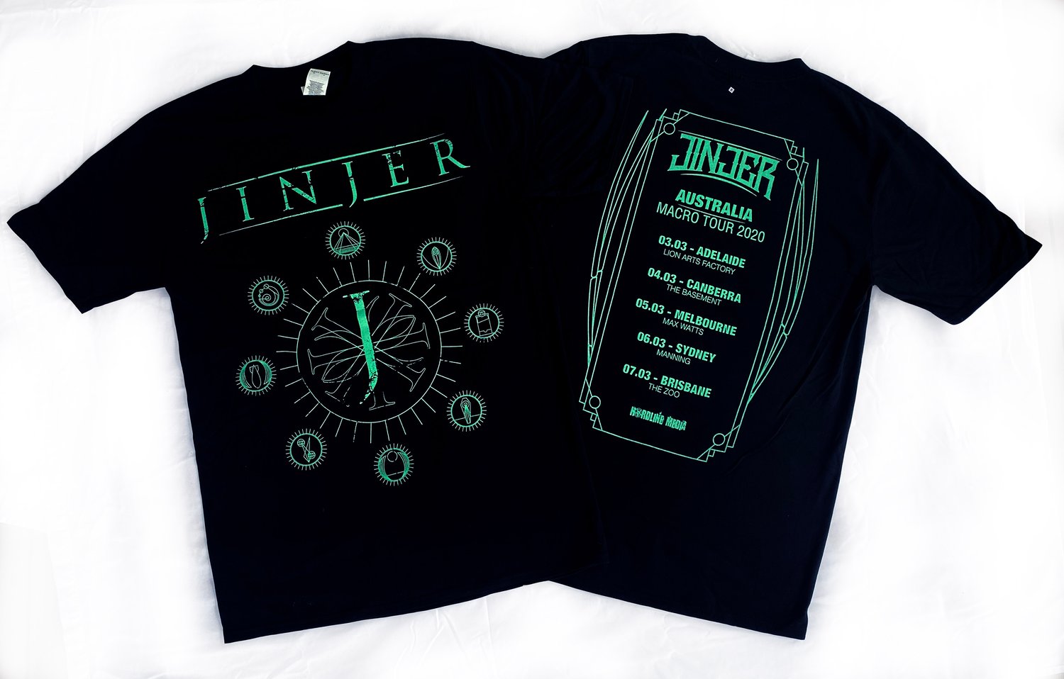 Image of JINJER - Jeometry - Aussie Tour Shirt