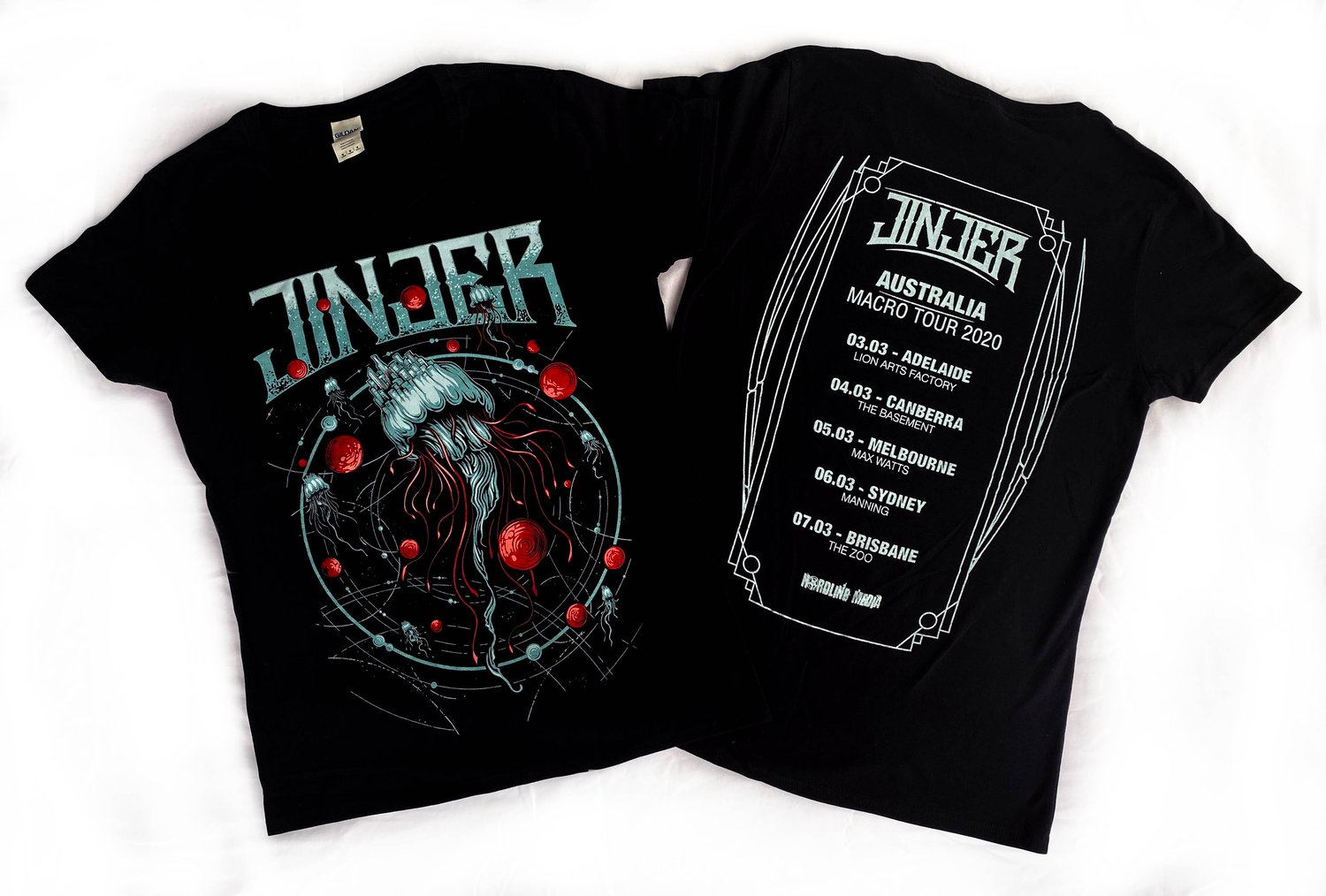 Image of JINJER - Microverse - Aussie Tour Shirt - Ladies Cut