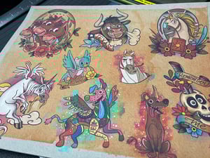 Image of 16 Sheets Traditional Disney Inspired Flash A (Standard Card Stock)
