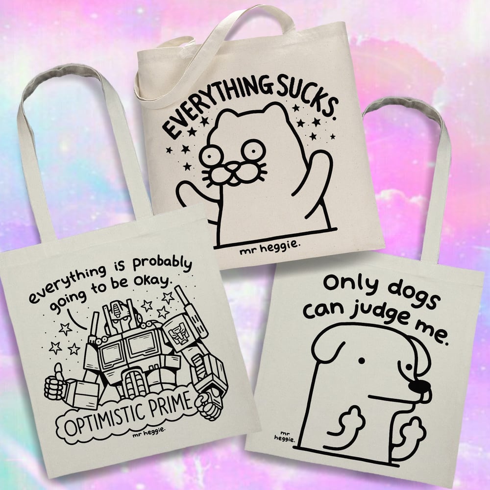 Image of The tote bags