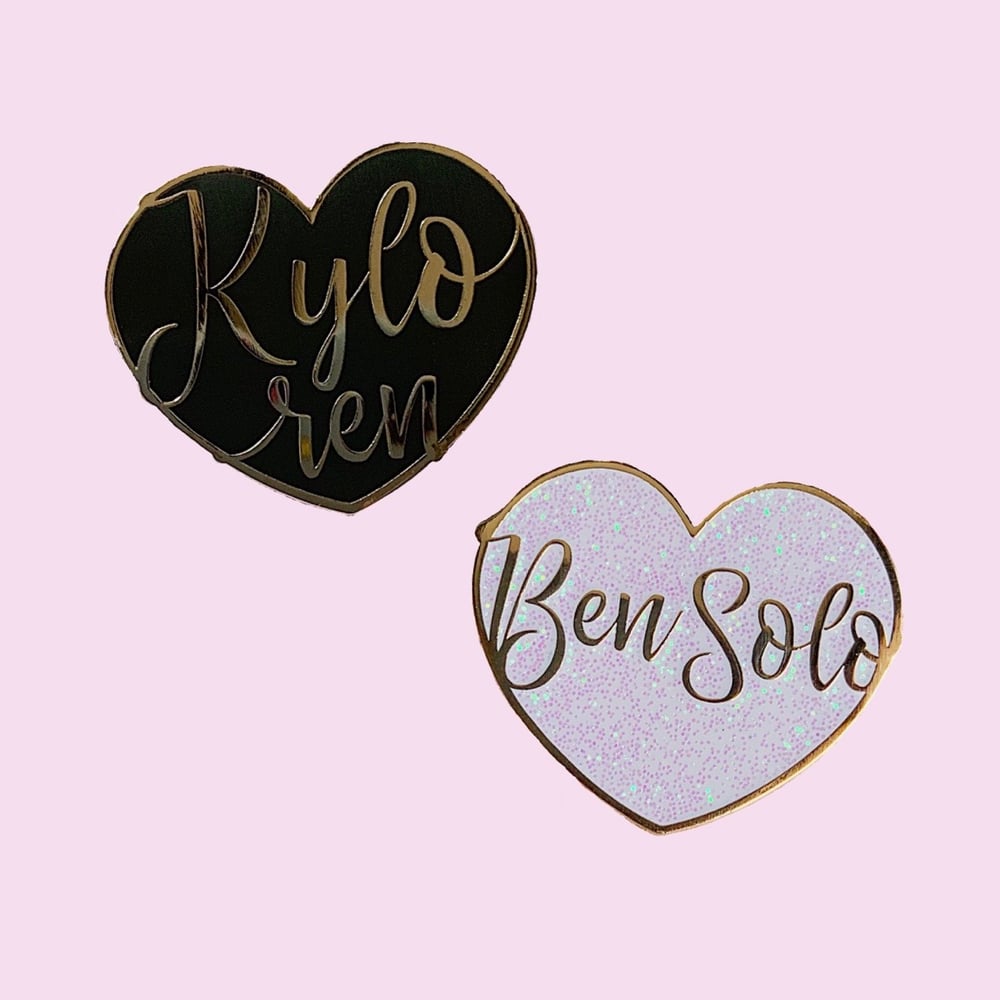 Image of Kylo Ren/Ben Solo hearts