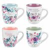 Ceramic Mugs, Floral Rejoice Collection