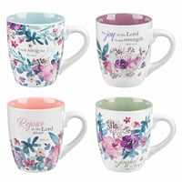 Image 1 of Ceramic Mugs, Floral Rejoice Collection
