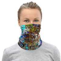 Image 1 of SCATTERED LEAVES UNISEX NECK GAITER