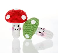 Image 1 of Smiley Toadstool Rattle