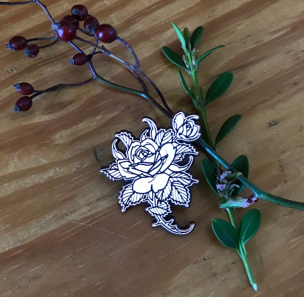 Image of Copper Rose Pin