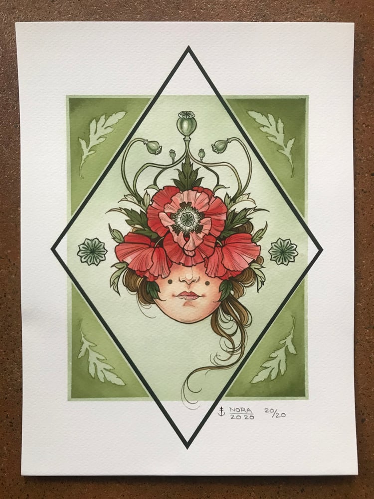 Image of Poppy Lady Print
