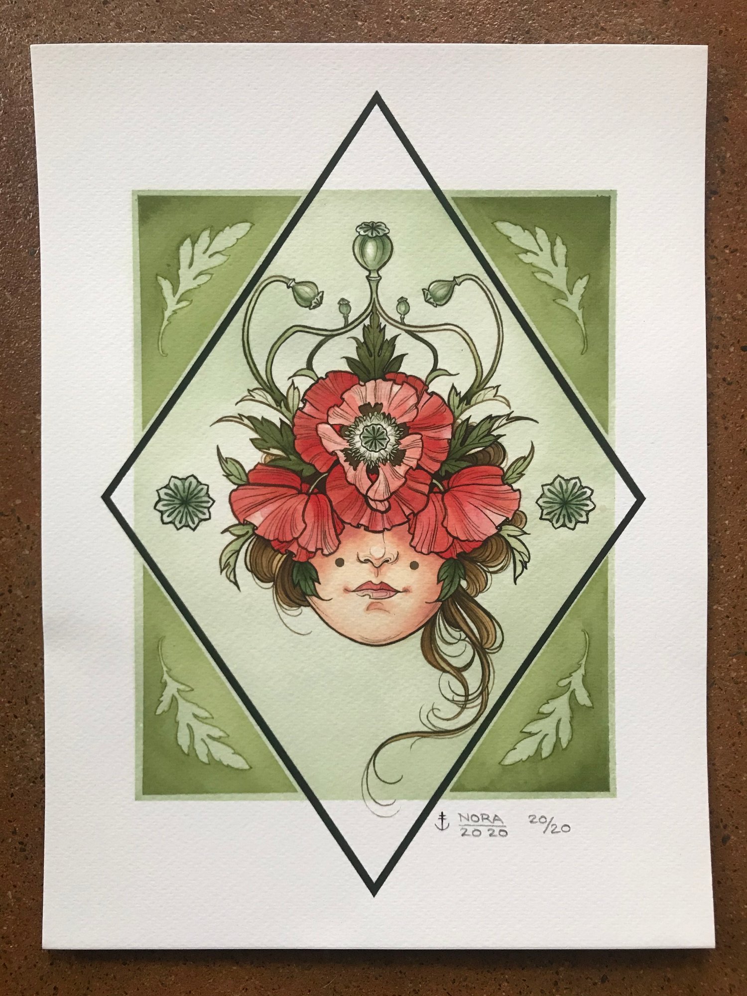 Image of Poppy Lady Print