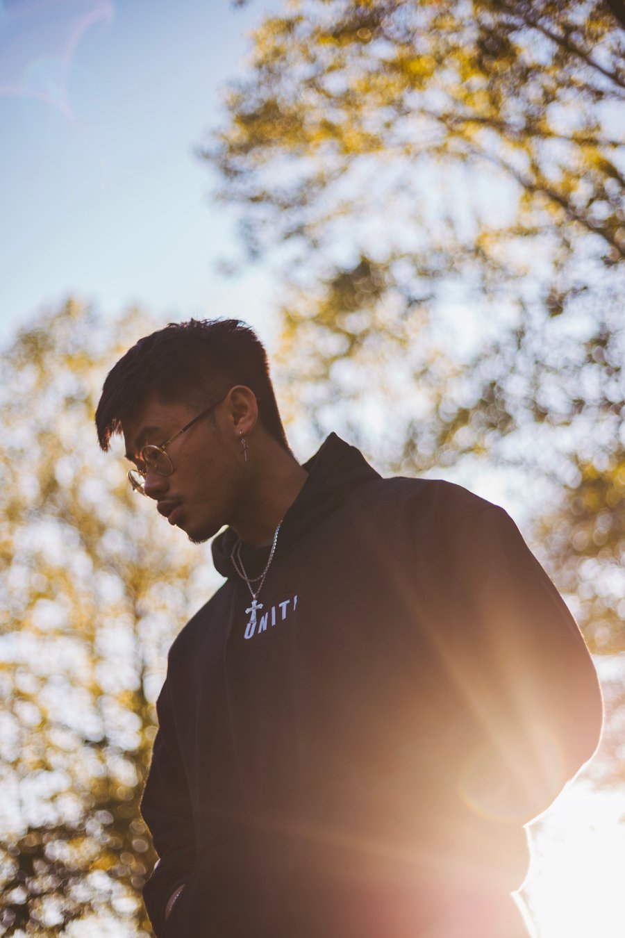 Image of BLACK UNITY HOODIE I UNISEX