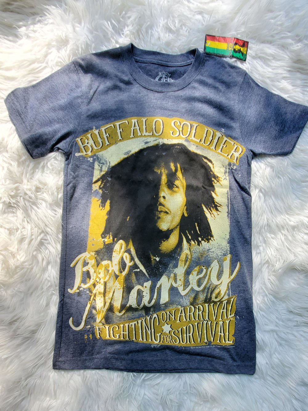 Grey Buffalo soldier Bob Marley Shirt
