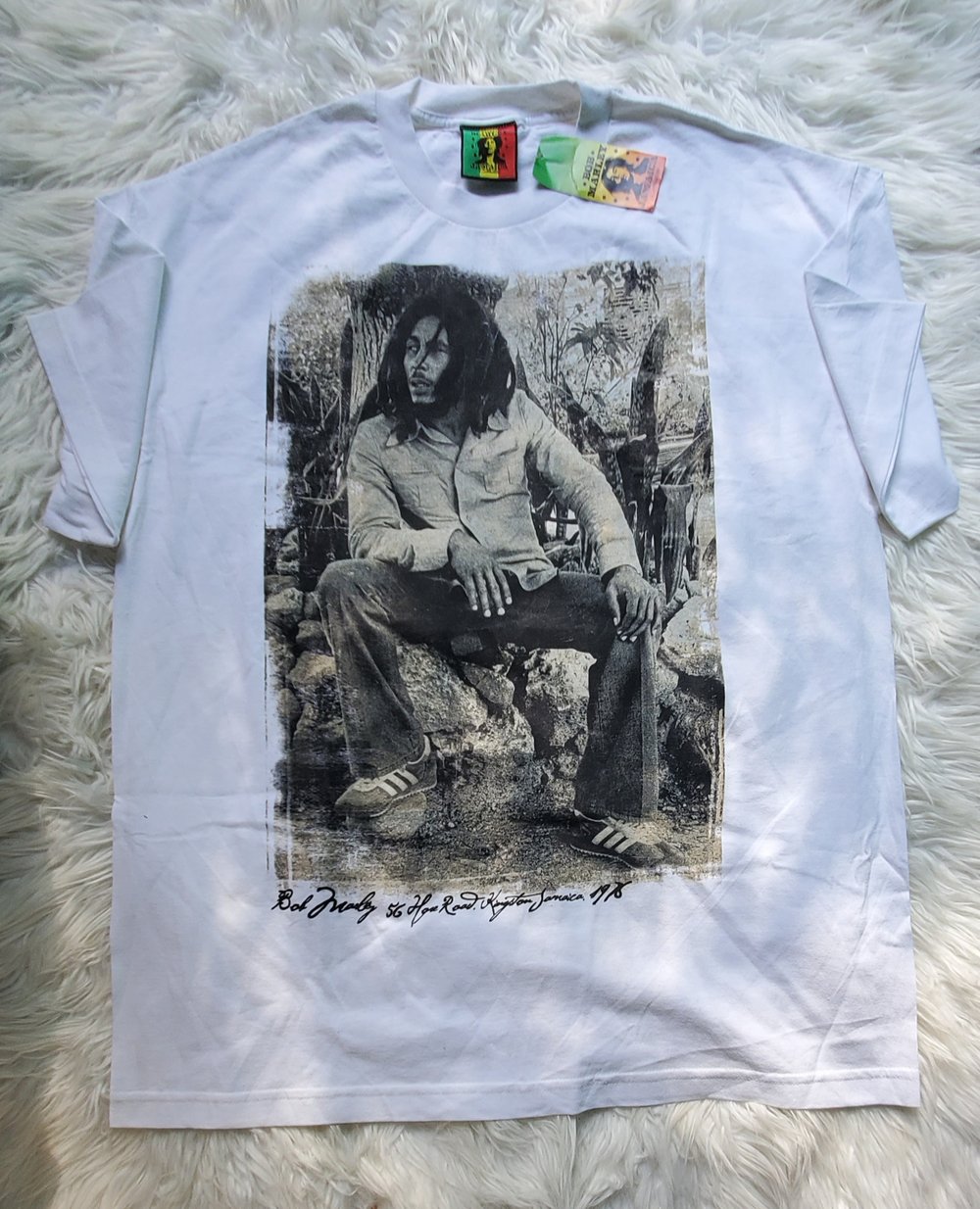 Bob Marley white shirt