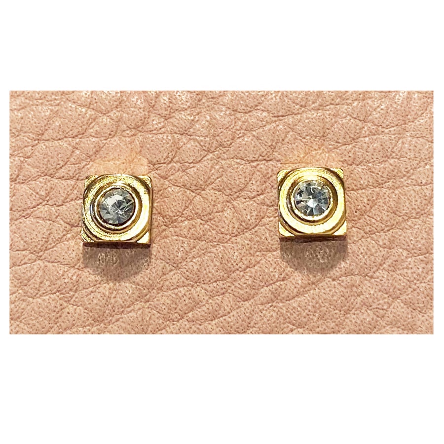 Image of Vintage Square Stud Earrings